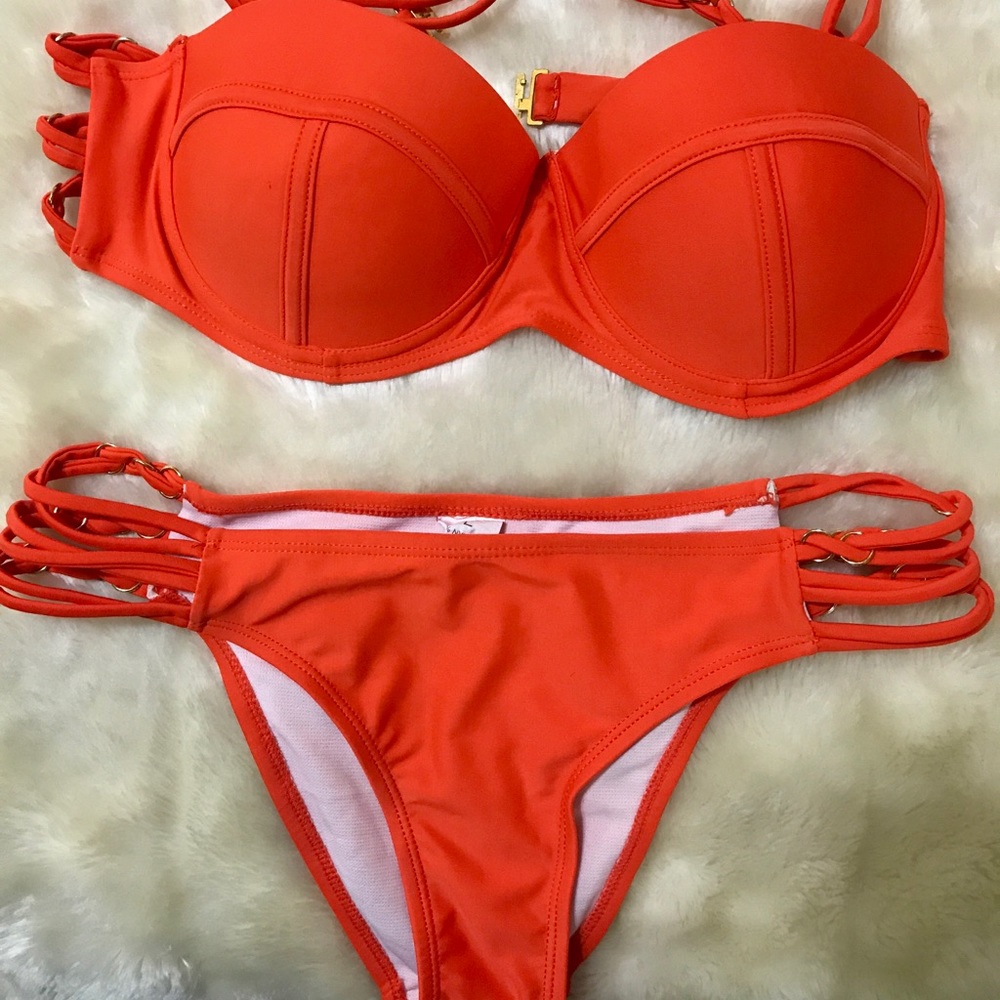 Orange bikini set